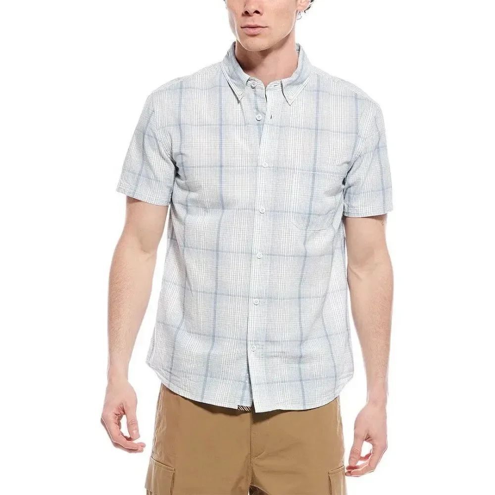 ✨Billy Reid Men's Standard Fit Short Sleeve Button Down Tuscumbia Sz L Shirt✨